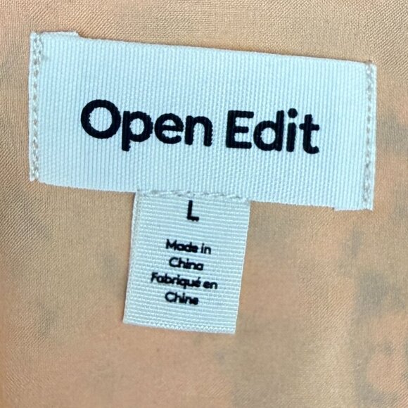 NWT Women's OPEN‎ EDIT Nordstrom Ruffle Sleeveless Crop Top | Size Large - Picture 5 of 9